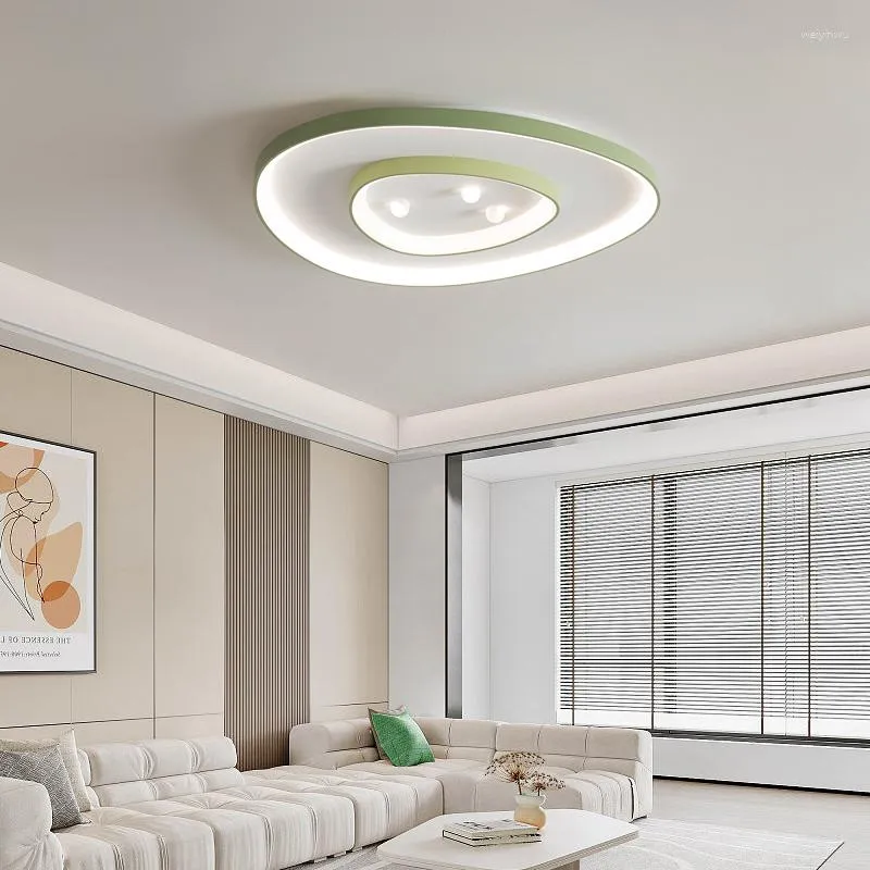 Taklampor LED -lampa modern enkel atmosfär vardagsrum svart vitt grönt sovrum studie inomhus dekor belysningslampor