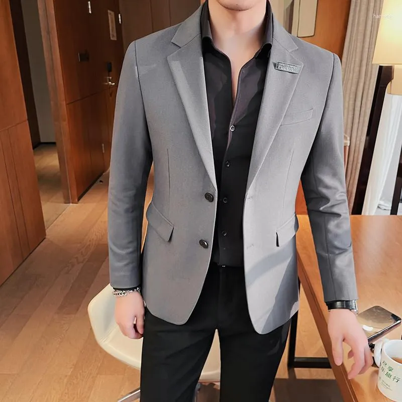 Men's Slim Fit Suit Jacket: Modern Business Blazer, Fashionable Single  Breasted Casual Sport Coat High-End Trend, Buy Now!