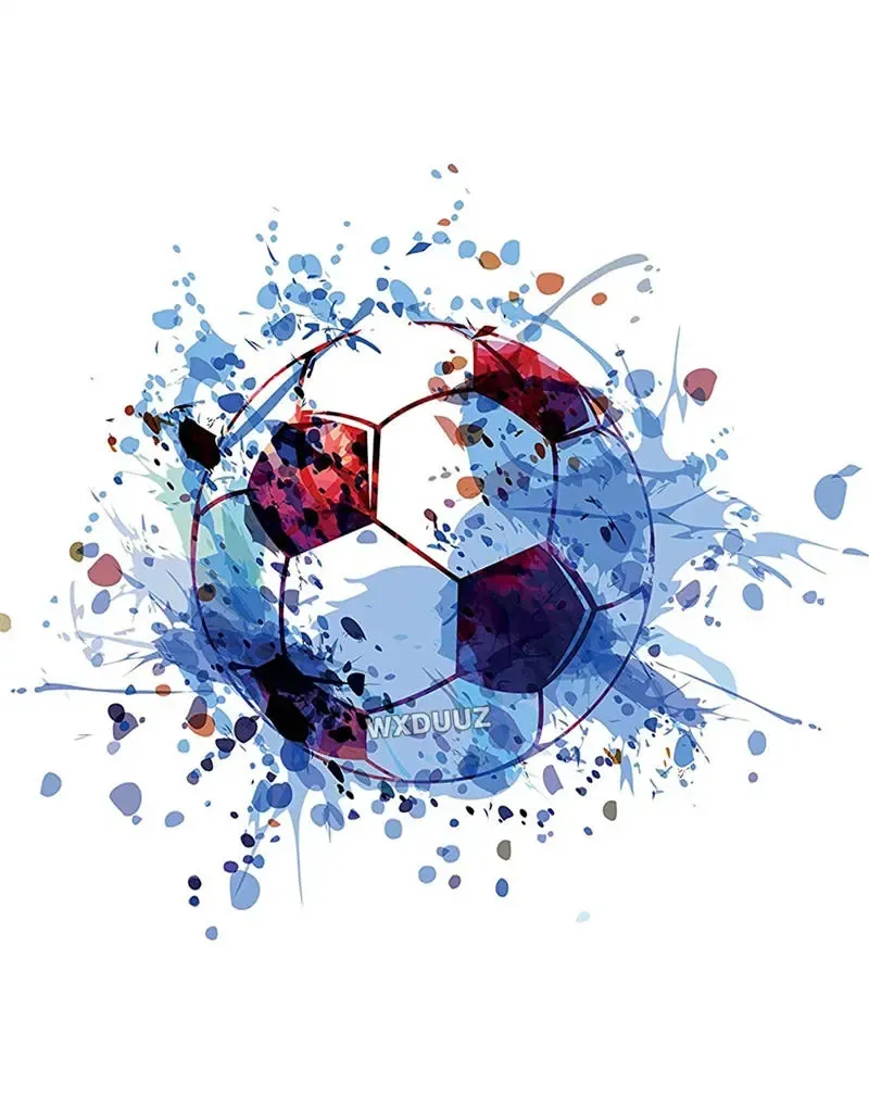 Aquarel Voetbal Canvas Muurkunst Moderne Abstracte Posters Voor  Huisdecoratie In De Woonkamer HD Prints Van Wo6 Van 1,87 € | DHgate, image size:800x1010