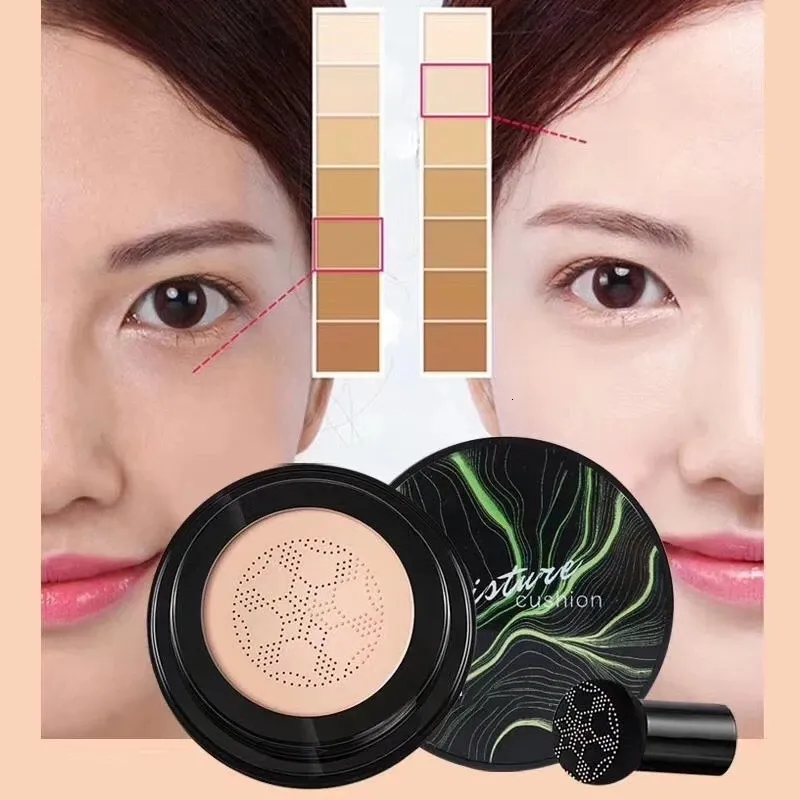 BB CC Creams Mushroom Head Head Air Cushion BB Cream Foundation отбеливание косметики косметики водонепроницаемый лицевой базовый тон, проницаемый воздух 230807