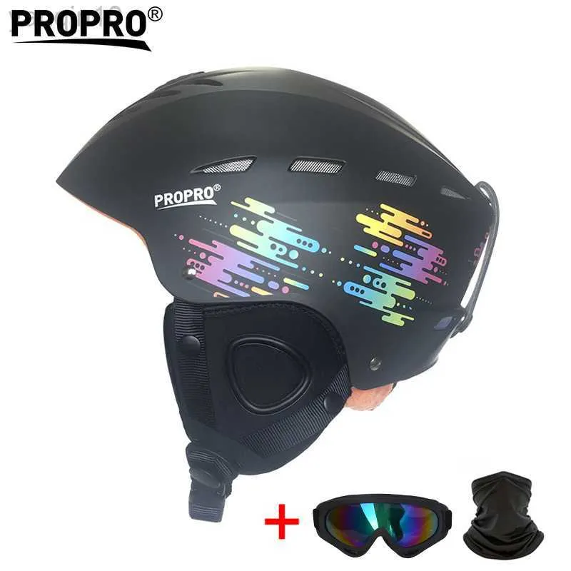 Hełmy narciarskie Hełm narciarski zimowa dorosła i dzieci snowboard hełm deskorolki narciarstwo na zewnątrz Sport Sport Sport Safty Helmets HKD230808