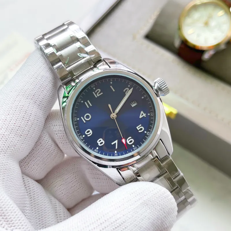 2023 NOWOŚĆ ZEGARANIA MĘŻCZYZN WYSOKIEJ WYSOKIEJ WYSOKIEJ Luksusowy projektant 40 mm 316 Solidna stal z kryształowym szklanym lustrem zegarek Wodoodporne zegarek Damskie prezent