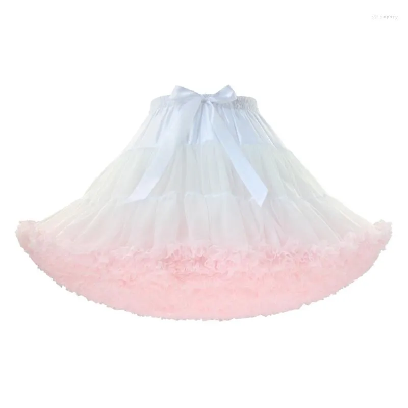 Röcke Damen Tulle Petticoat Rock elegantes Unterrock für Party Dance Prom Mode geschichtete Ballett Pettiskirts Kleid