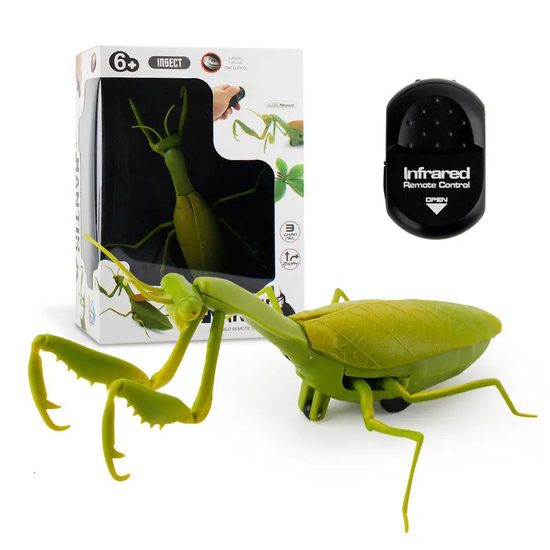 ElectricRC Animals RC Animal Remote Control Toys Insect Toy Infrared Simulation Fly Mantis Electric for Boys Prank Insects Halloween Kids 230807