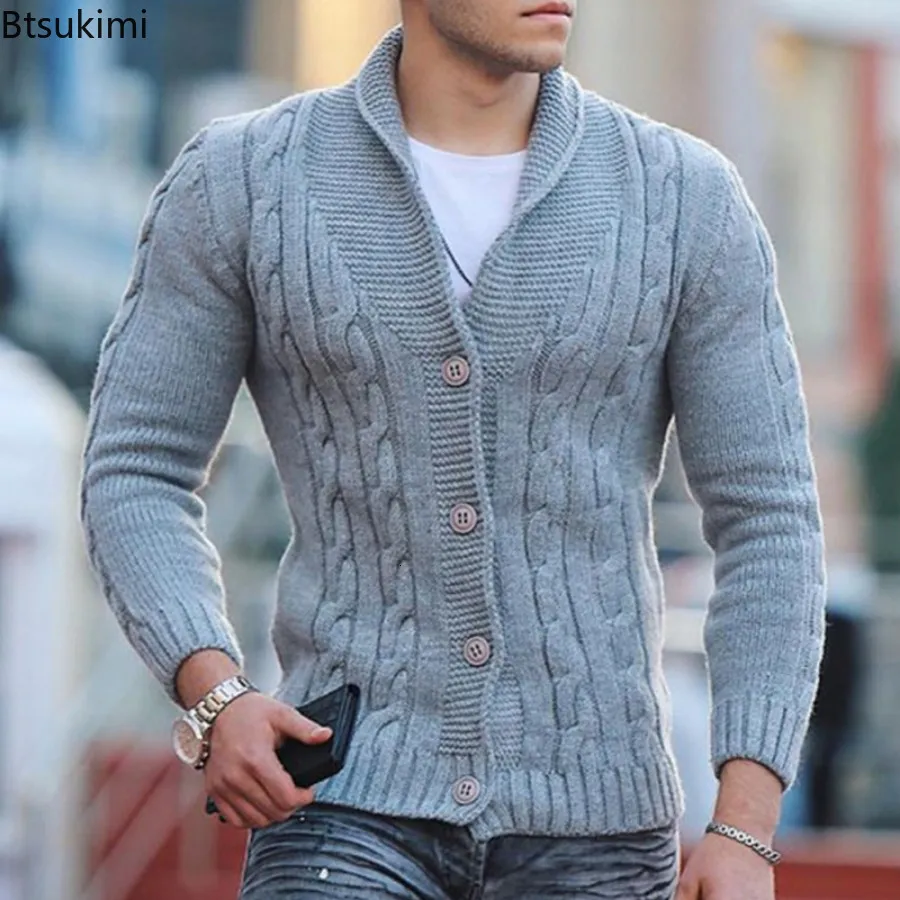 Mens warm top winter sweaters