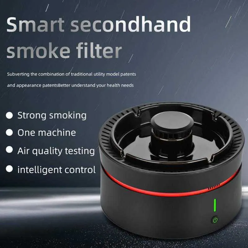 Cendrier sans fumée avec purificateur d'air, cendrier intelligent