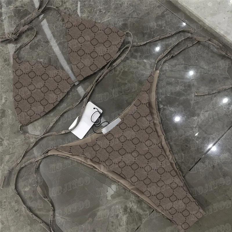 Velvet Bikini Swimsuit Women Designer Bathing Suits Sexy Padded