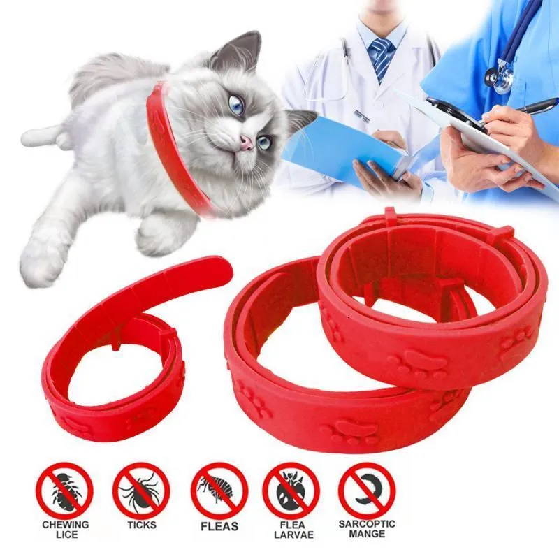 Dog Collars Leashes Pet Flea and Tick Collar for Dogs Cats Up To 8 Month Prevention Antimosquito Insect Repellent Supplies 230807