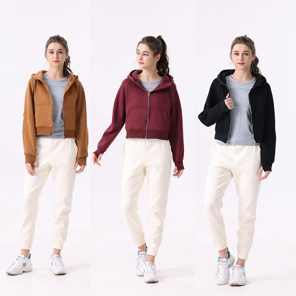 Souba veste à capuche femmes Streetwear Zip Up Cardigan manteau femmes vestes exercice en plein air yoga fitness sweats à capuche