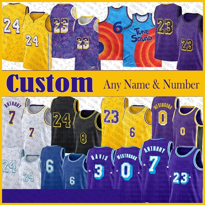custom Men women youth Los Angeles''Lakers''Russell 7 Carmelo Westbrook Anthony Mens Basketball Jersey 3 Davis 20 Avery 39 Dwight 9 Kent Bradley Howard