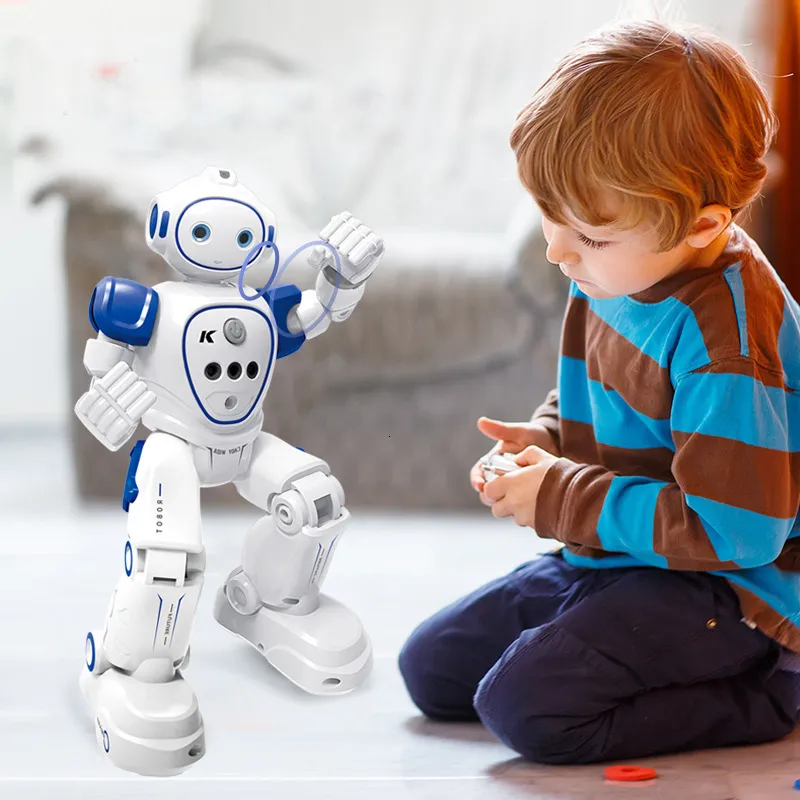 ElectricRC Animals R21 RC Robot Toy Lntelligent Action Programmable Song And Dance Figure Gesture Sensor Puzzle Children Toys 230807