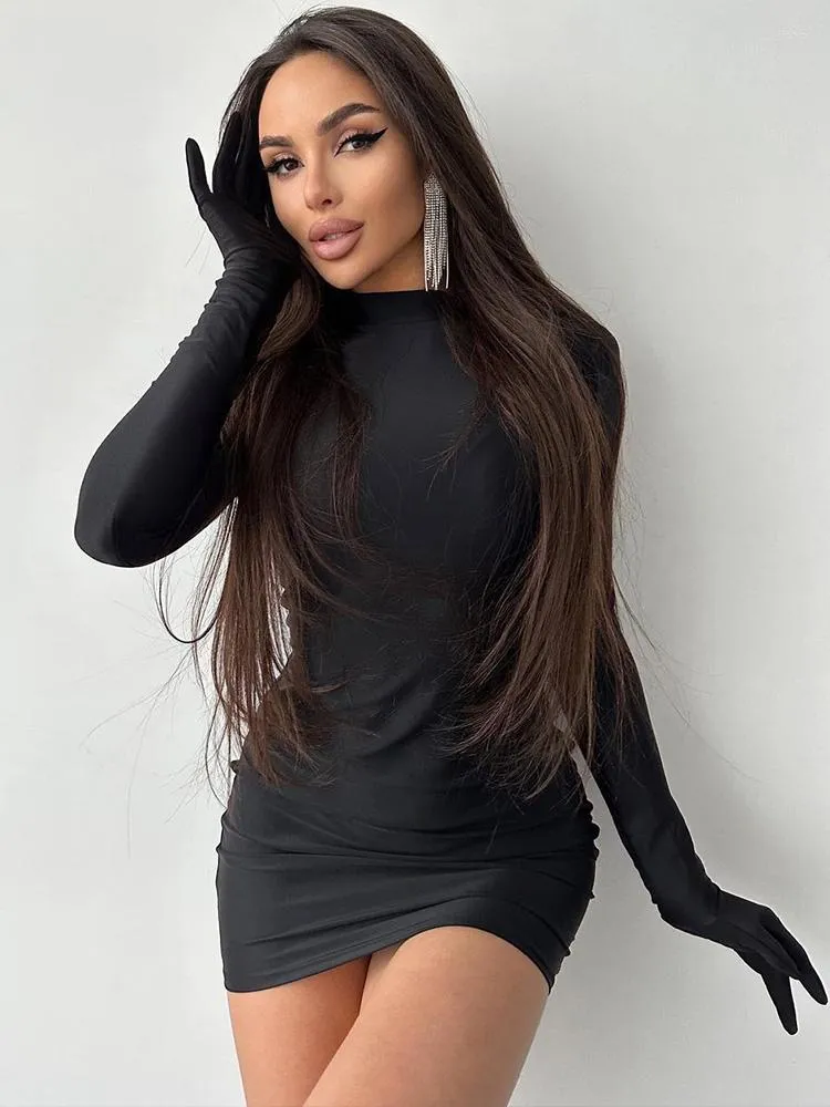 Autumn Bodycon Dress With Dresses With Gloves Elegant Round Collar Long Sleeves Perfect For Parties And Nights Out From Julia dress 20.1 DHgate.Com