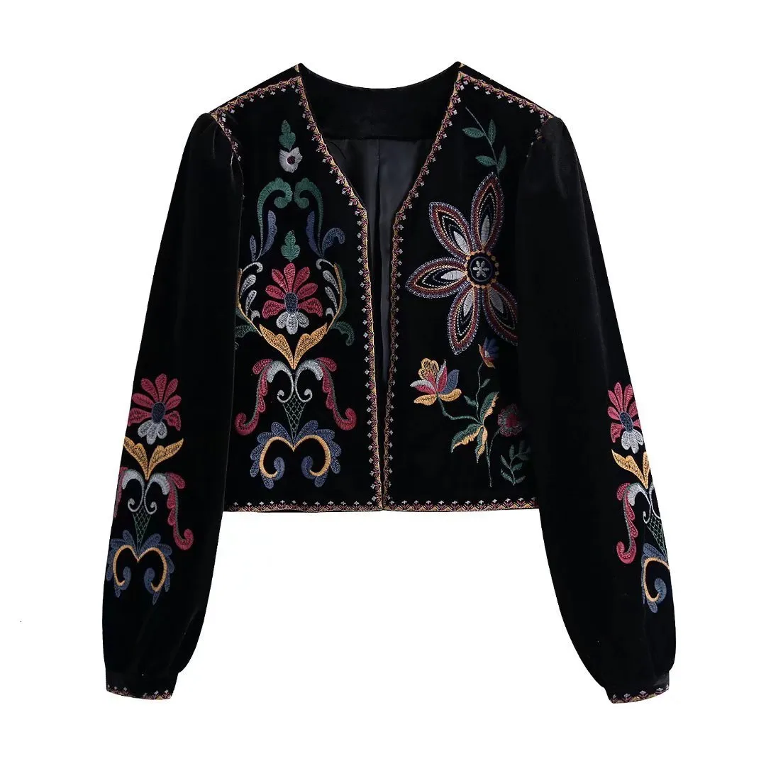 ジャケット・アウター AMERI MEDI VINTAGE FLOWER EMBROIDERY AMERI(アメリ) 23SSMEDI VINTAGE FLOWER SHIRTジャケット