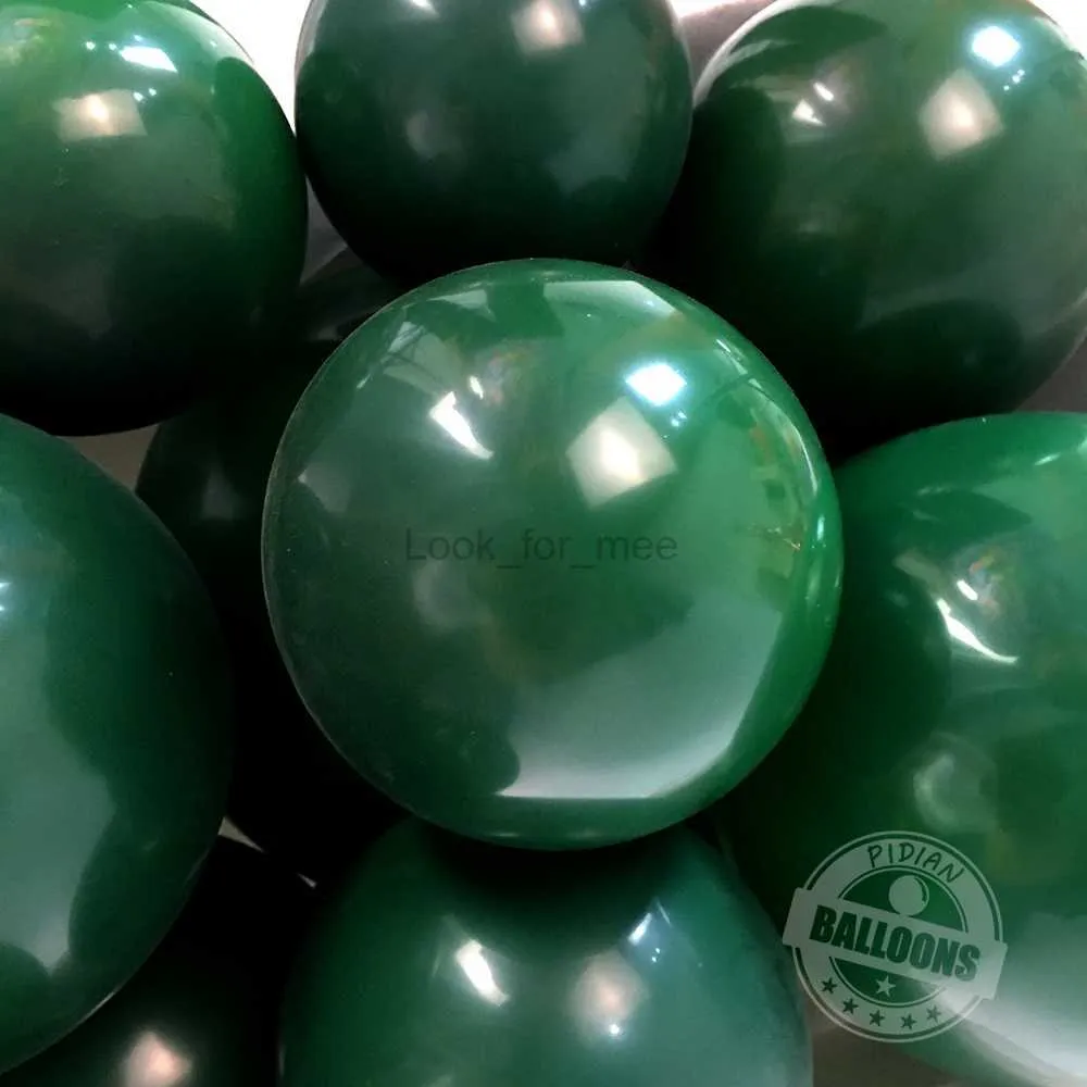 Grande Balão Verde Escuro Atacado Balões Coloridos de Látex Decoração de Aniversário Fundo de Casamento Arco Decoração para Casa Brinquedos para Chá de Bebê HKD230808