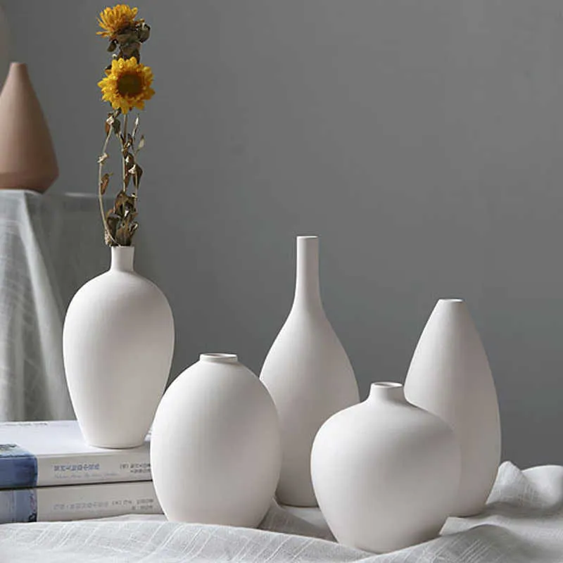 Planters Pots Nordic Bunga Putih Rumah Seni Pot Bunga Modern Tamu Desain Interior