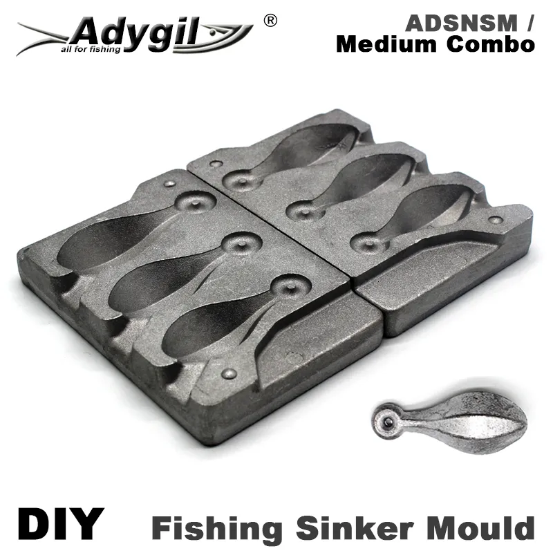 Molds Sinker Making Supplies Fishing Weights Lead Sinker Molds