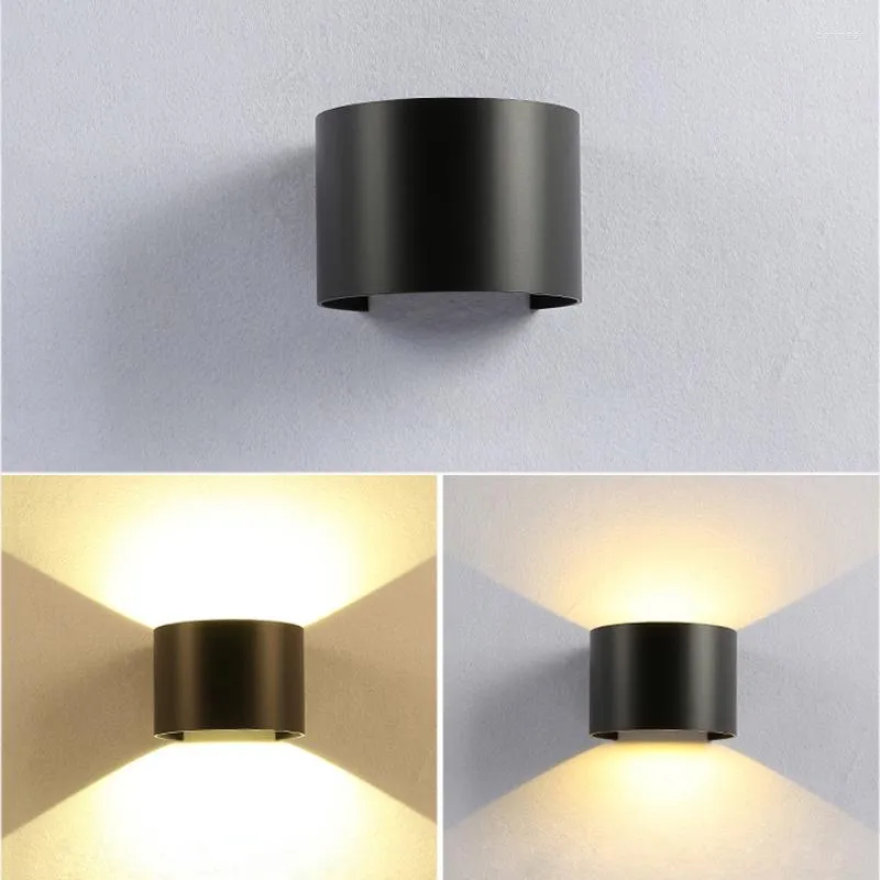 Wall Lamp Waterproof 6W 10W LED Indoor Outdoor Square Round Up And Down Adjustable Villa Garden Corridor Porch Lights AC85-265V
