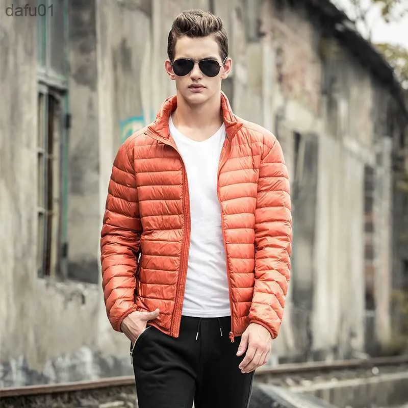 Duck Size Plus White Down Jacket Men Parkas Hombre Invierno 2023 Light Coat  Men's Down Jackets Black Winter Coats WXF166 's s L230520