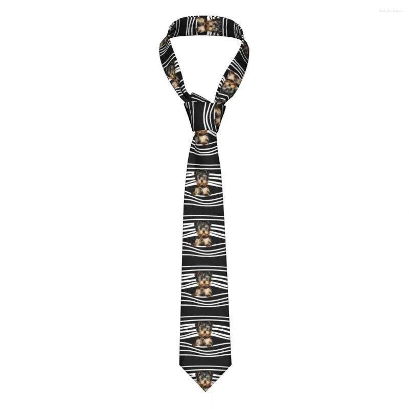 Bow Ties Yorkshire Terrier krawat unisex poliester 8 cm Yorkie dla psów zwierzęca szczeniak krawat dla mężczyzn Casual Classic Daily Gravatas Business