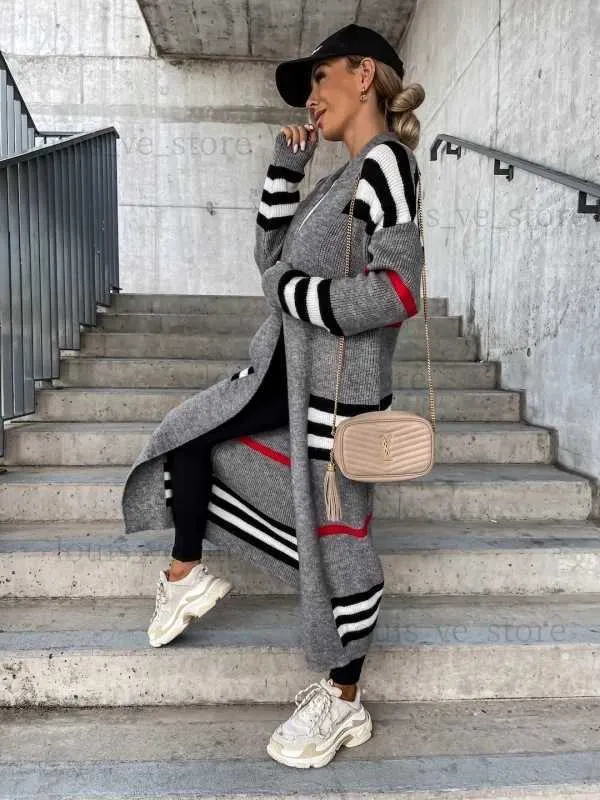 Femmes Robe Longue Pull Mode Tricots Femmes Sweats Cardigan Dames Chandails Plaids Jupe Filles À La Mode Jupes Blouses Une Pièce Jupe Club Vêtements T230808