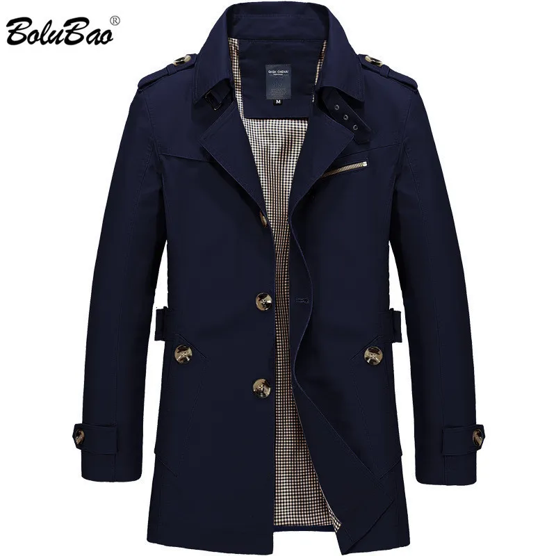 Giacche da uomo BOLUBAO Giacca moda uomo Cappotto Primavera Marca Uomo Casual Fit Wild Soprabito Giacca Tinta unita Trench Coat Uomo 230807