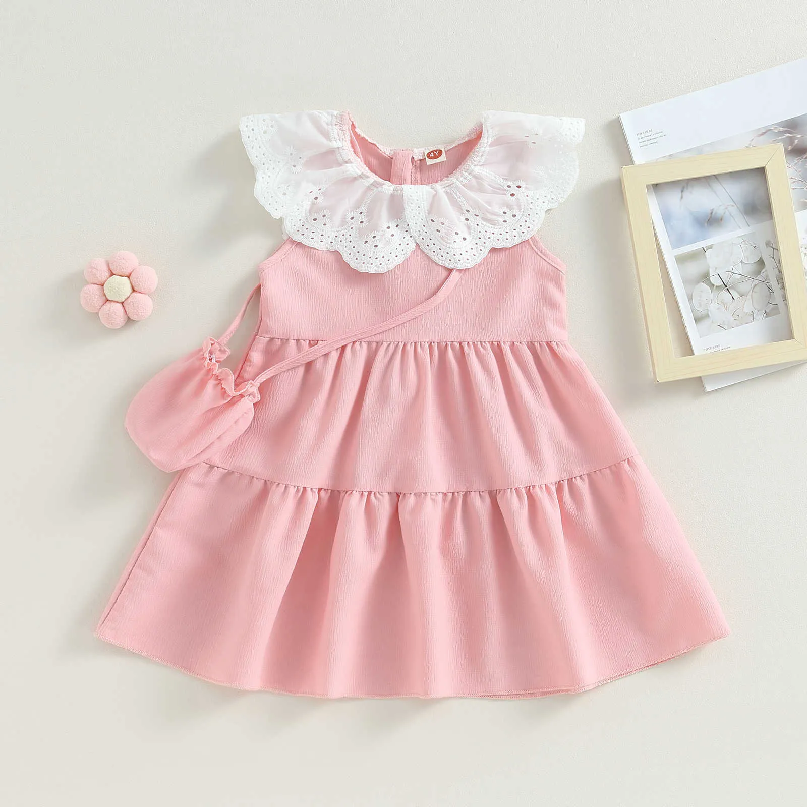 Vestidos de menina Ma baby Dress pesta bayi perempuan Gaun Ruffle para musim panas selempang