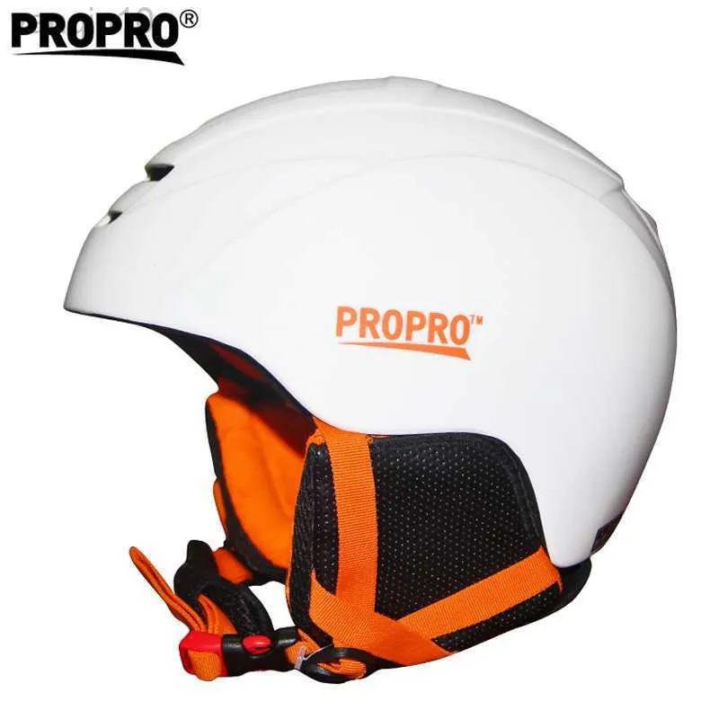 男性と女性のためのスキーヘルメットプロポロスキーヘルメット温かい雪のヘルメット通気性と超軽量HKD230808