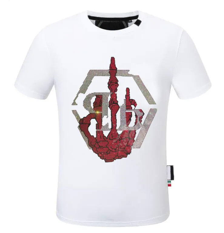 Herren-T-Shirts, Luxus-Pleins-Designermarke, T-Shirt mit Buchstabendruck, Baumwolle, Kleidung, Herren, Damen, Hiphop, Streetwear, kurzärmeliges Herren-T-Shirt, Polos, T-Shirts, große Größe M-4XL, 3XL