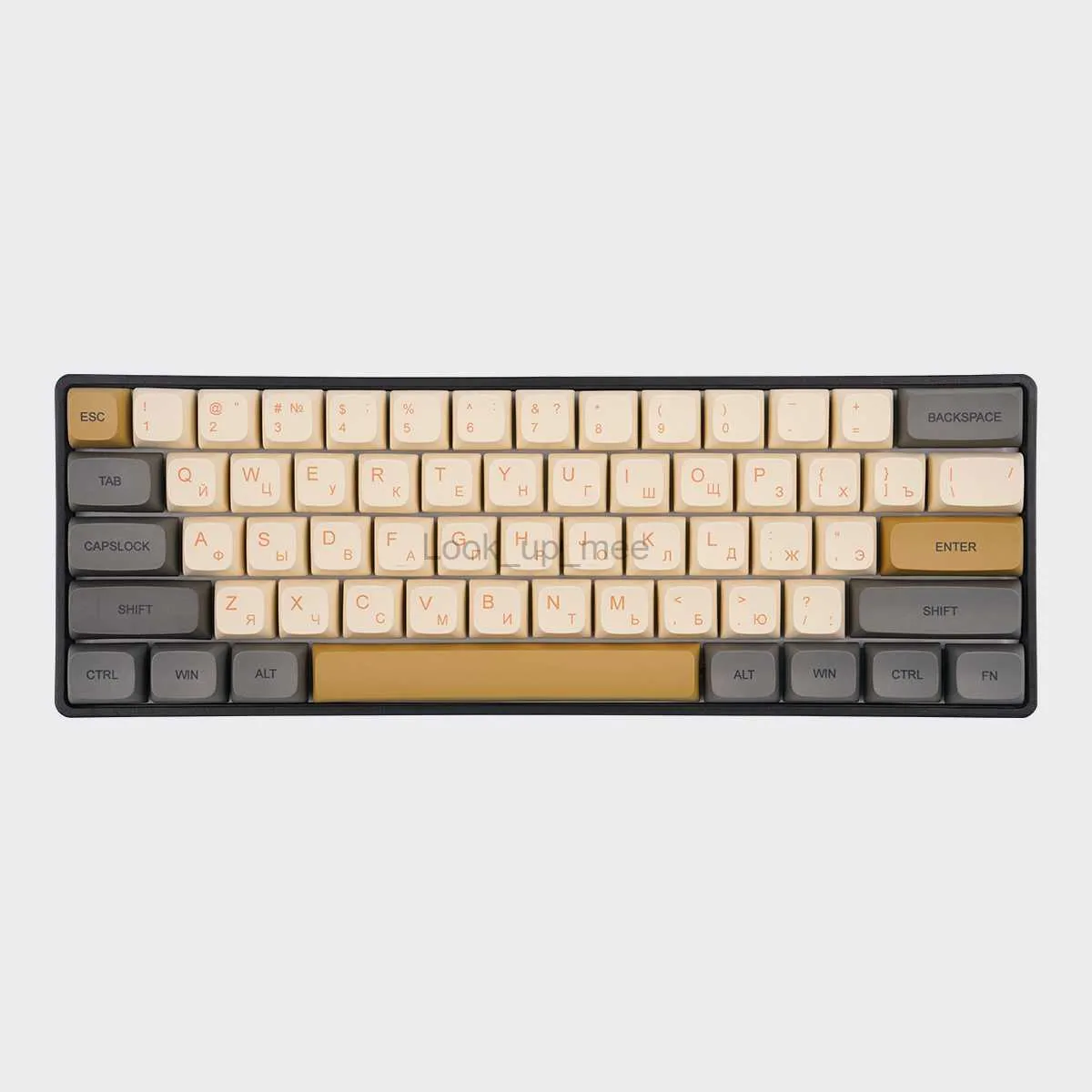MK61 Mini Retroiluminado RGB Gaming Teclado Mec nico Cyrillic