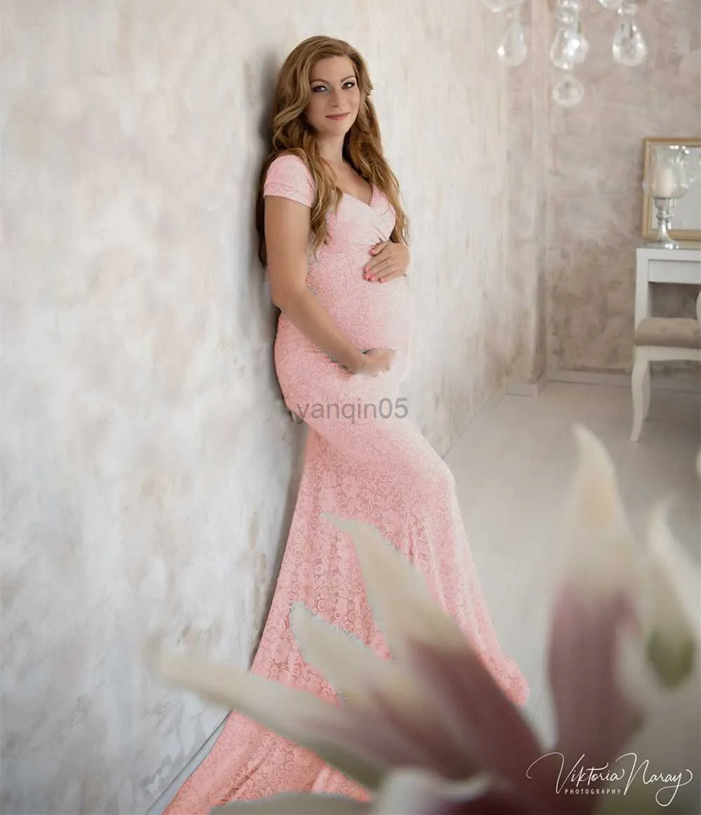Lace Hollow Out Pink Maternity Gown Robes For Photo Shoot Or Baby Shower  Ruffle Tulle Chic Women Dresses Nightgown Photography Robe Y0924 From  Nickyoung06, $15.21 | DHgate.Com