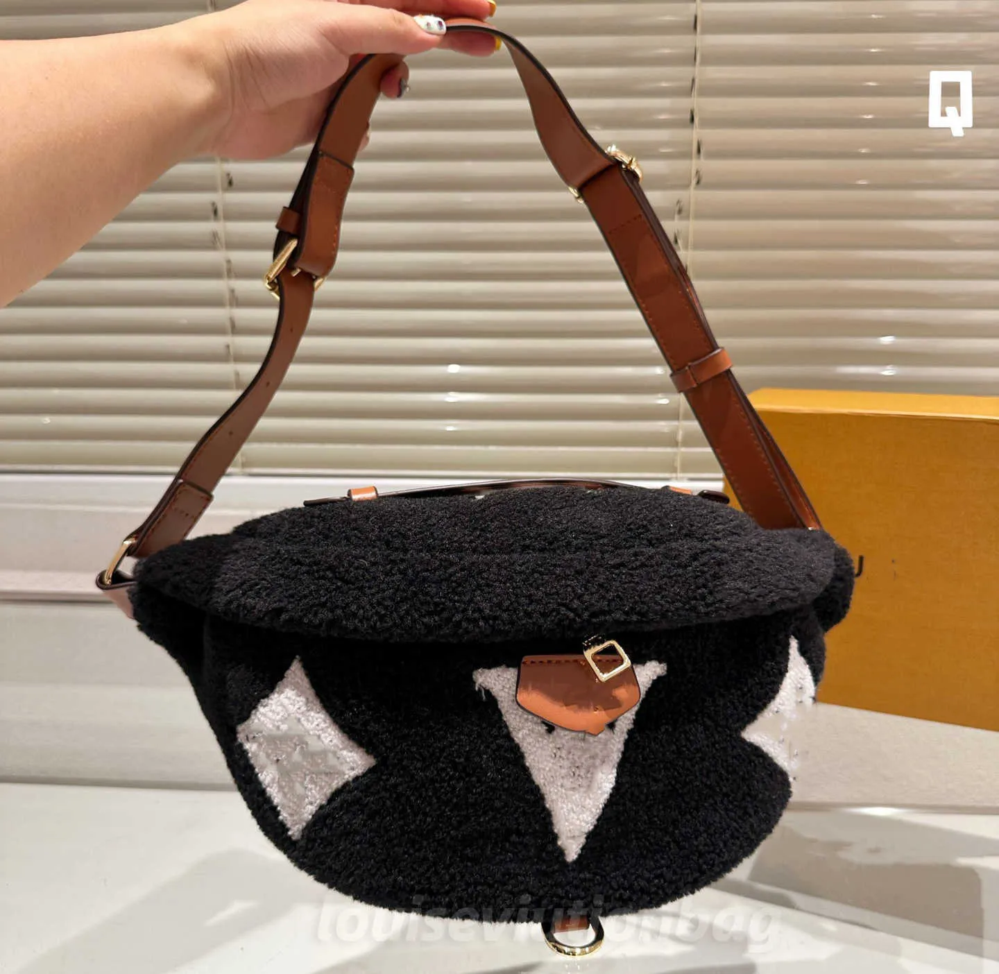 Louis vuitton fluffy bum bag sale