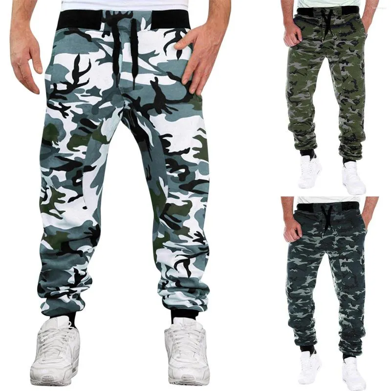 Calça masculina longa camuflagem militar leve 2023 masculino cargo casual respirável verão calças soltas