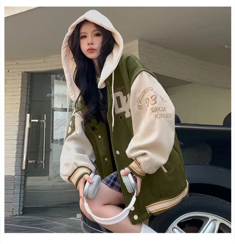 Parachute Pants Women Women Baseball Jacket Streetwear Harajuku