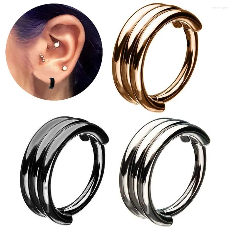 Stud Earrings 1pc Stainless Steel Nose Ring Multi-functional Piercing Jewelry