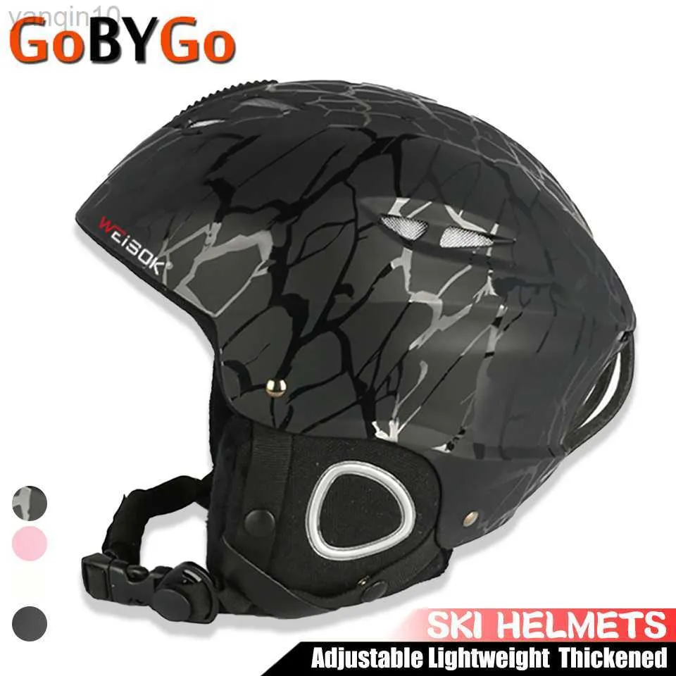 Casques De Ski Adulte Casque De Ski Hommes Femmes Réglable Léger Ski Snowboard Sports De Neige Épaissie Chaleur Professionnel PC + EPS Casque HKD230808