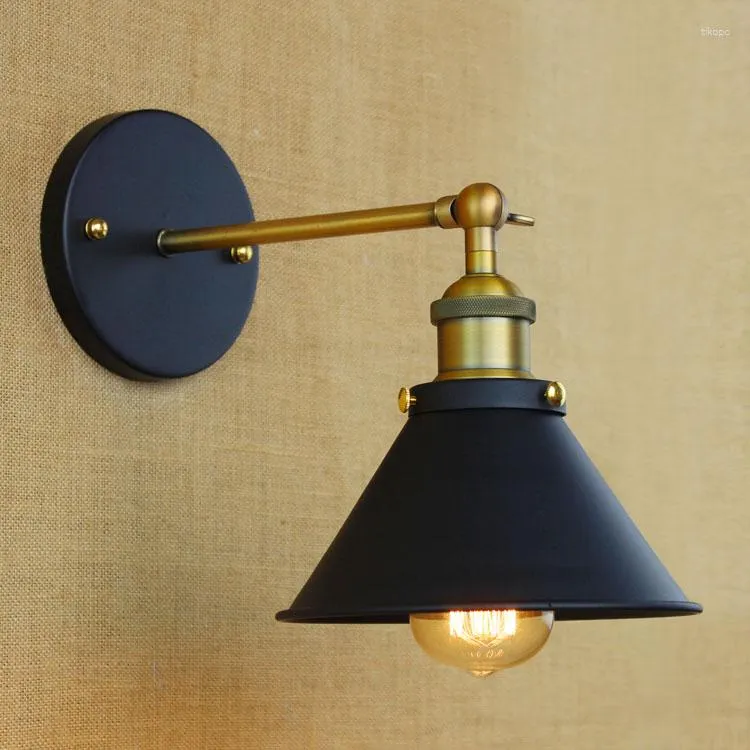 Vägglampa iwhd antik vintage ledde hem inomhusbelysning retro loft industriell edison sconce trappljus lampara pared