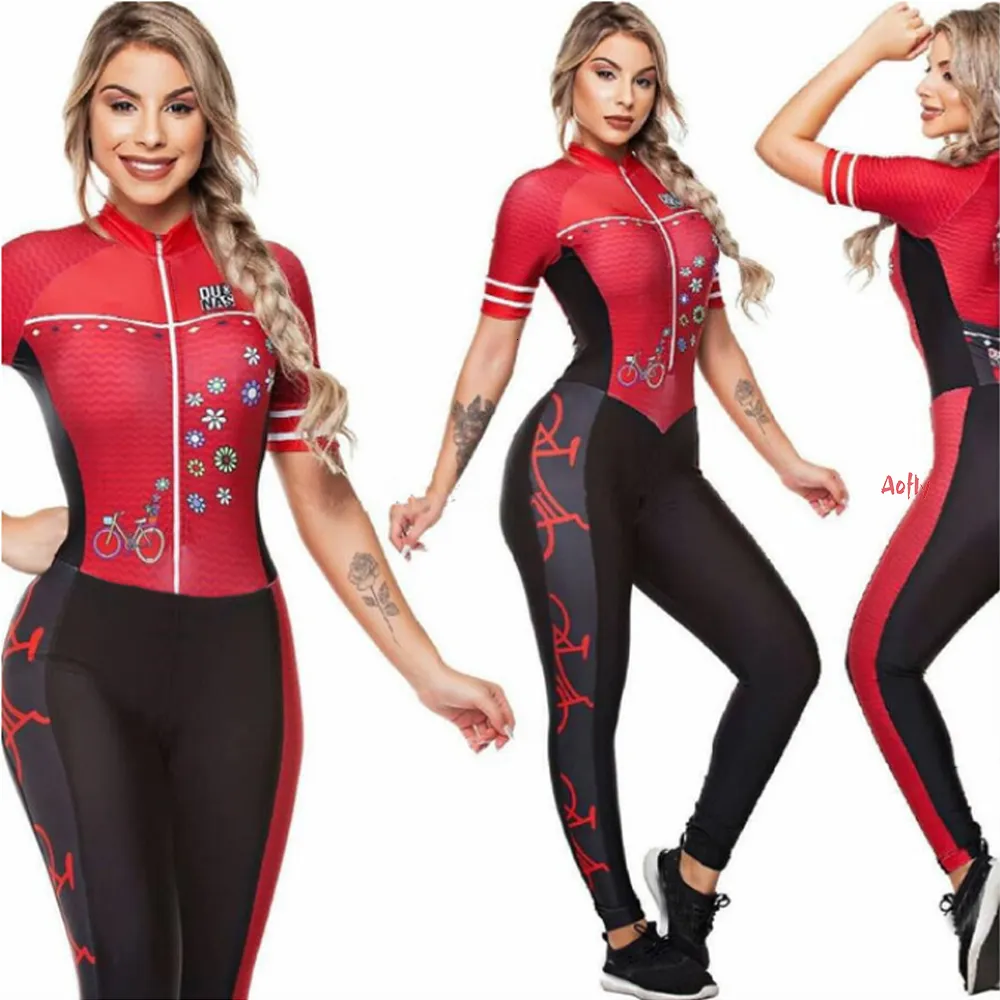 Cycling Jersey Sets Female Dunas Suit Jumpsuit Trousers And Short Sleeves Monkey Little Cyclist Bike Clothing Womens Gel Set On Sale 230807