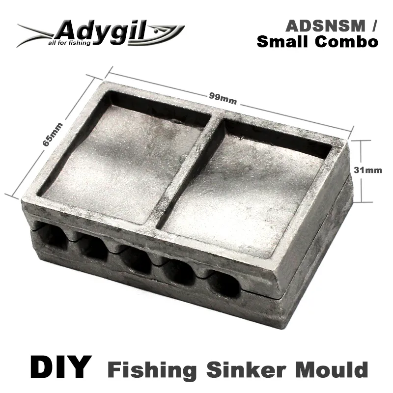 Fish Finder Adygil DIY Fishing Snapper Sinker Mould ADSNSM Small Combo 28g  56g 84g 5 Cavities 230807 From 35,11 €