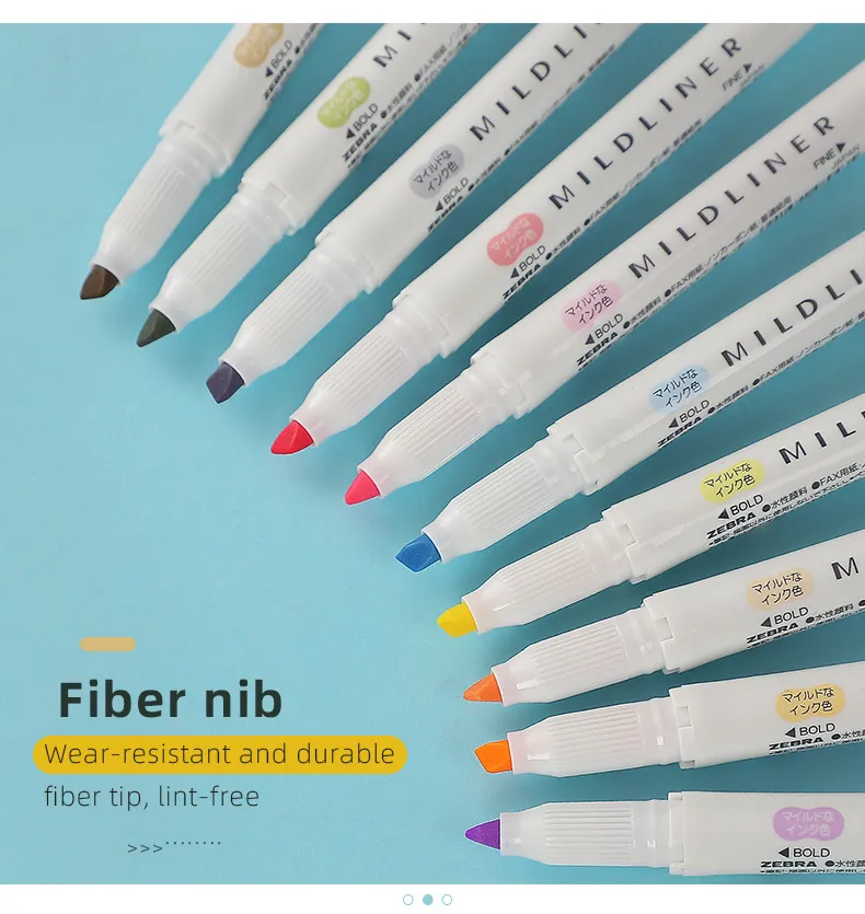 Wholesale Kawaii Double Tip Highlighter Set Color Arrival