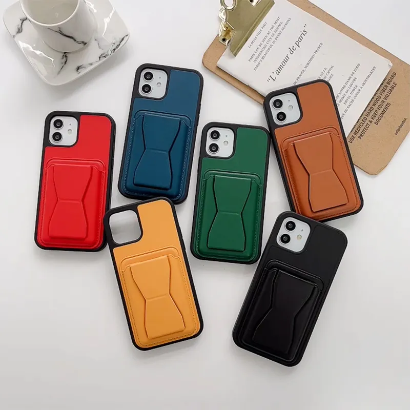 Capas de bolsa de telefone celular de couro pu para iphone 15 14 plus suporte de cartão suporte design de moda 13 12 11 pro max xsmax xr xs x capa de telefone