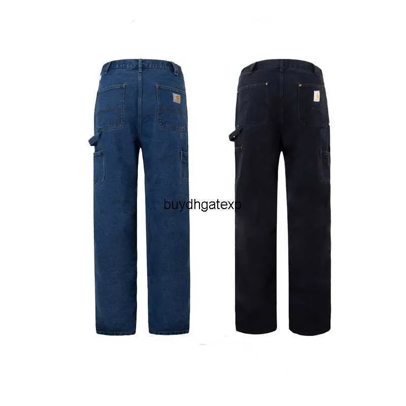 E29U 2023 Fashion Men's Pants Multi-Pocket Pants Workwear Brand CARHART WIP Jeans Wip Liten Label Loose Straight Tube Women's American Casual Work Wear