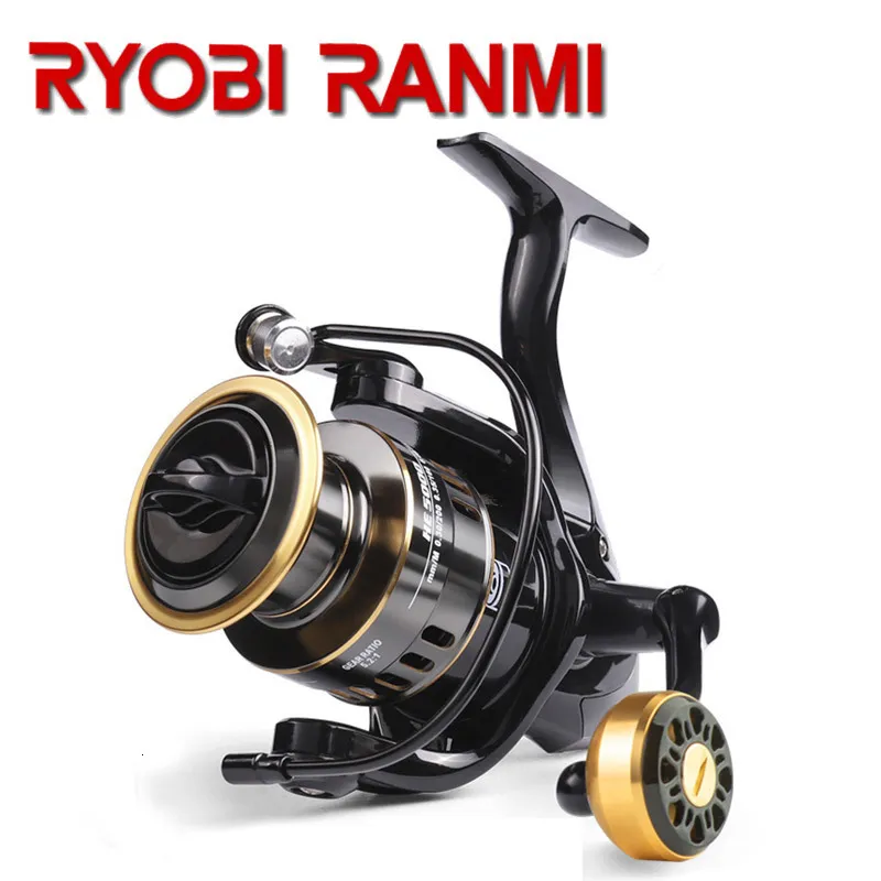 Moulinets Baitcasting RYOBI RANMI HE Spinning Reels Saltwater Freshwater Ultralight Metal Frame Ultra Smooth and Tough 5.2 1 High Speed 230807