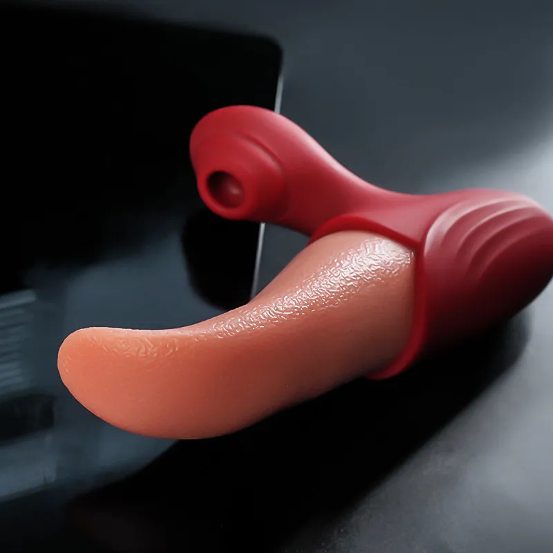 2 In 1 Saugen Vibratoren Für Frauen Lecken Zunge Klitoris Stimulator G-punkt Massagegerät Saugen Weibliche Orgasmen_voghion.com