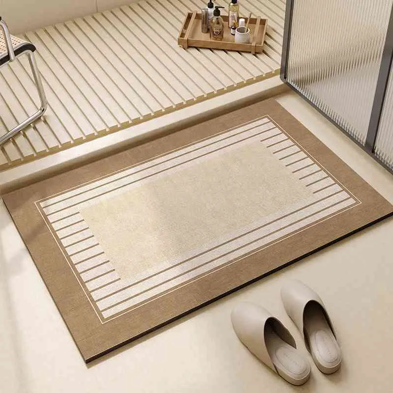 Dywany 2023 dywan podłogi mata łazienka przeciw poślizgowi szary 230808
