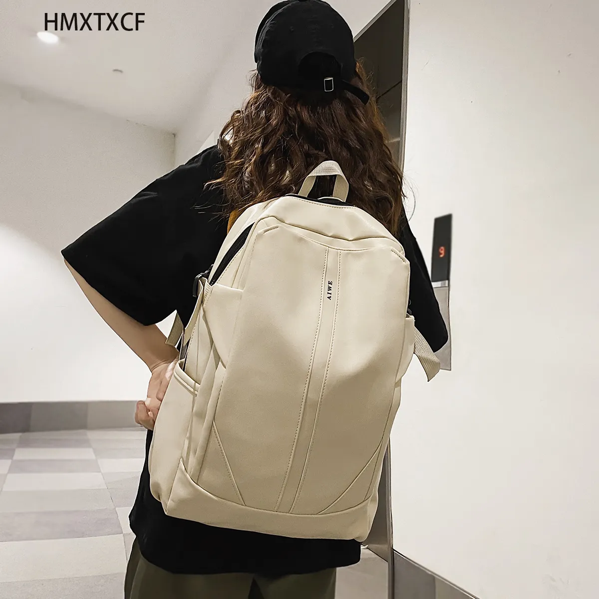 Sacs d'école grande capacité adolescent loisirs livre sac à dos pour ordinateur portable femme décontracté voyage rue Simple tissu quotidien sac à dos sac 230807