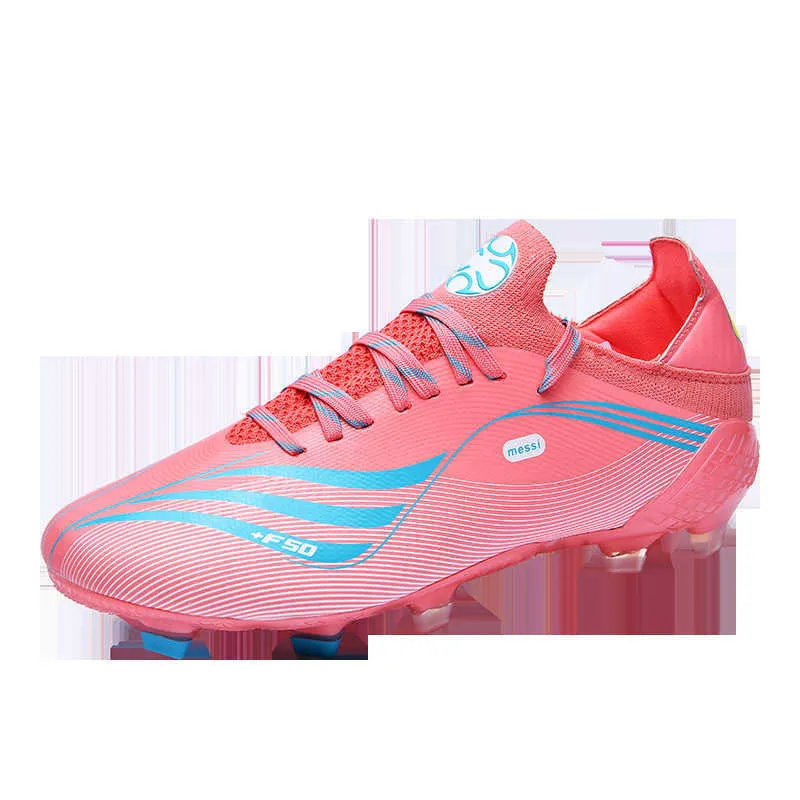 2023 Nouvelles chaussures de football pour hommes pour femmes Rose Bleu Gp; d TF AG Bottes de football Chaussures d'entraînement pour jeunes Baskets de sport