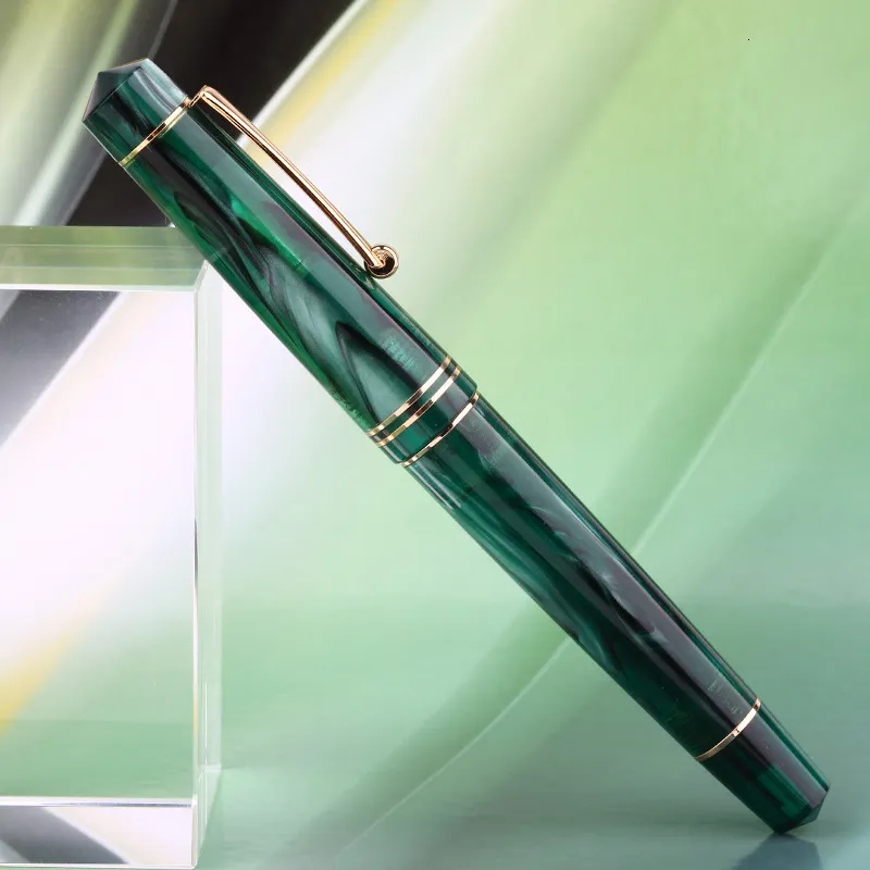 Fountain Pens Majohn M800 Fontanna Pen Fontanna Kolorowy akrylowy Złoty Klip Grzyb