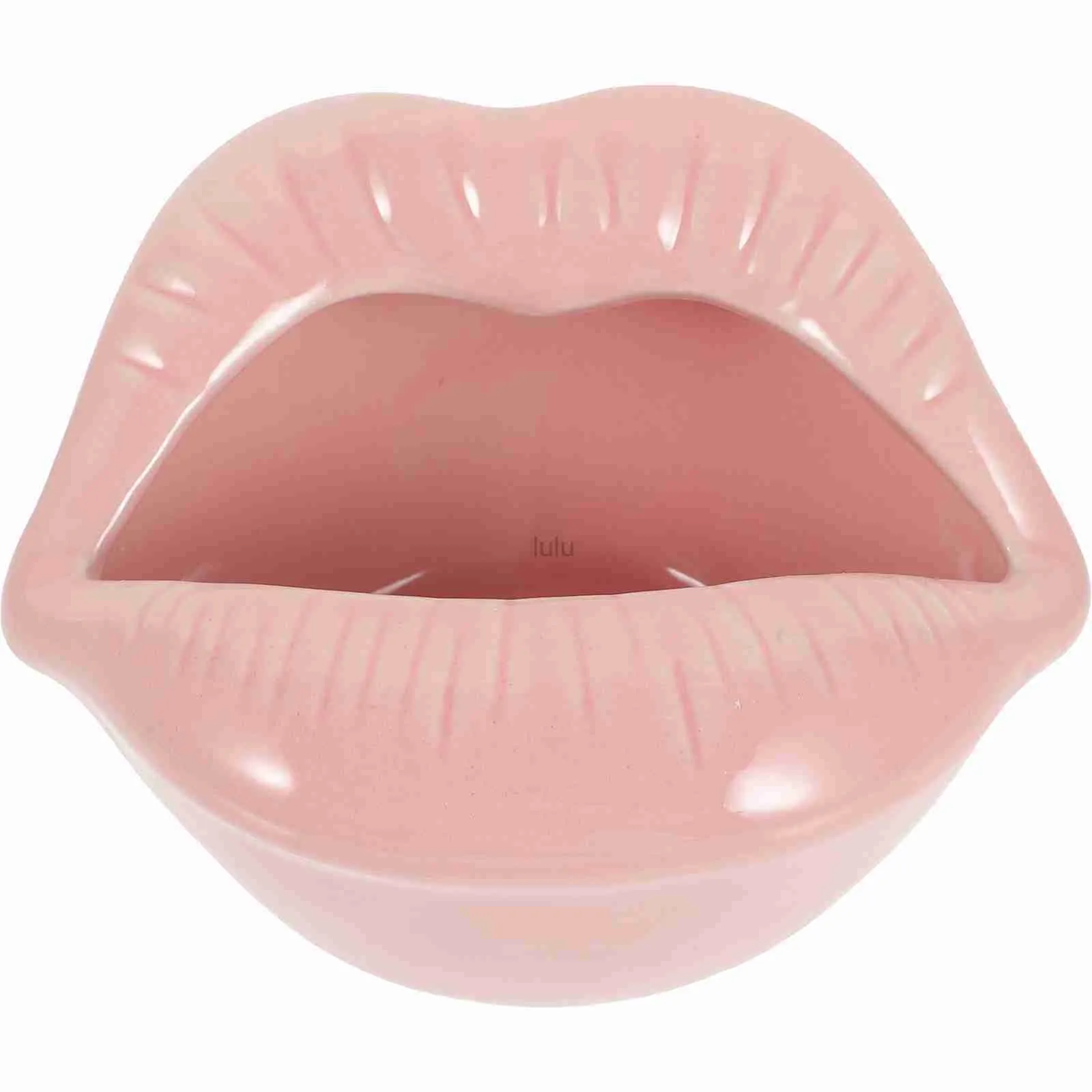 Lip Mouth Keramik-Aschenbecher Neuheit Aschenbecherhalter für Zuhause (Rosa) HKD230808