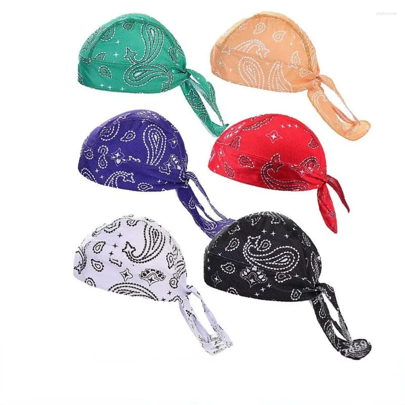 Bandanas unisex yetişkin kapak korsan şapka türban erkek hip hop spor nefes alabilen şapka açık baskılı güneş koruyucu bisiklet bandana