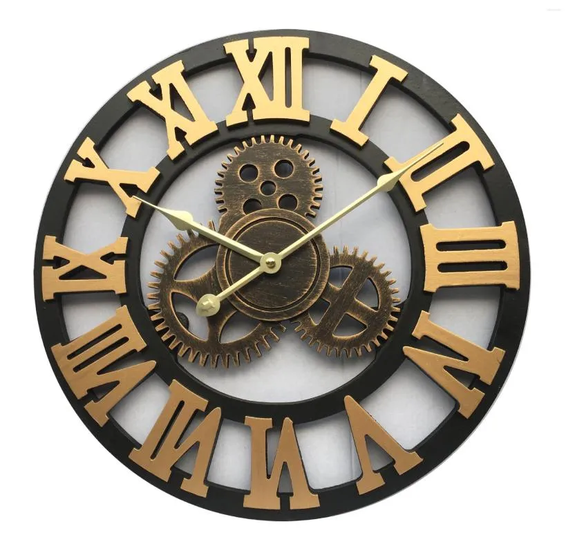 Wall Clocks Cross Border Creative Decoration Stickers Clock North Europe Alarm Selling Retro Gear Hanging